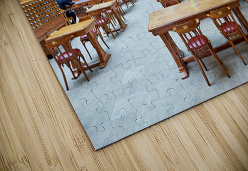 Students study in spacious library reading room at Mitchell Libr Marco Brivio puzzle