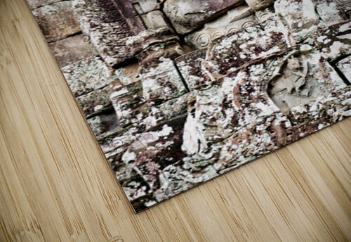 Ancient Khmer stone face Bayon temple. Marco Brivio puzzle