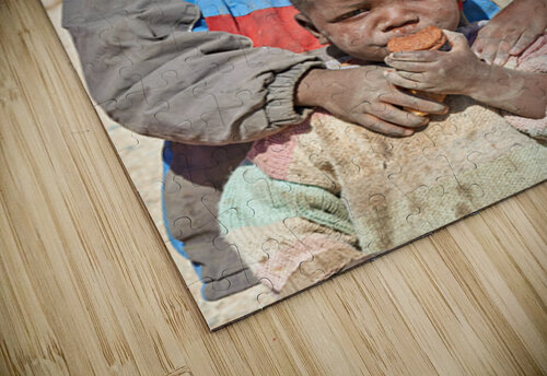 Portrait of children in Damaraland village in Namibia Marco Brivio puzzle