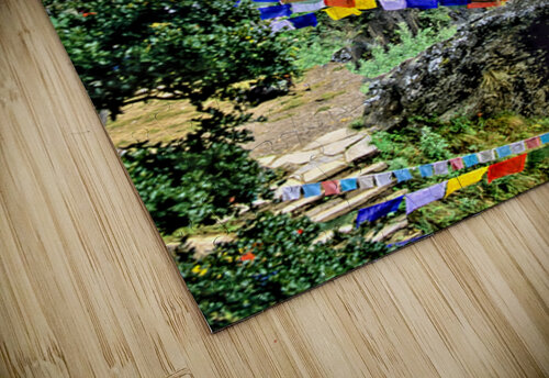 Iconic Bhutanese monastery on a cliff surrounded by prayer flag Marco Brivio puzzle