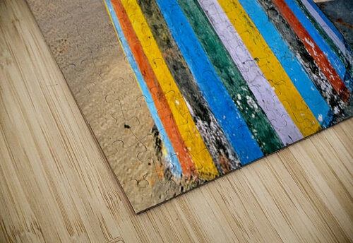 Colorful Bhutanese signpost directs to Thimphu and Trashigang. Marco Brivio puzzle