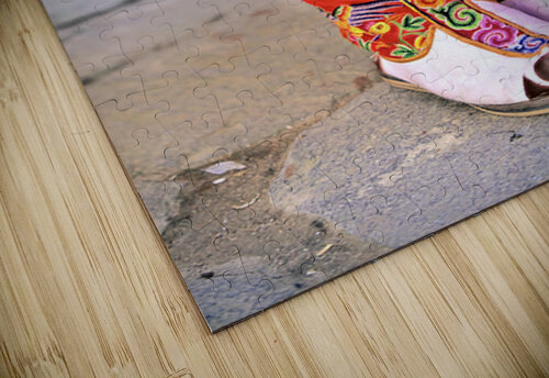 Colorful embroidered traditional boots and robes. Marco Brivio puzzle