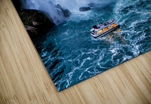 Hornblower boat approaches powerful Niagara Falls. Marco Brivio puzzle
