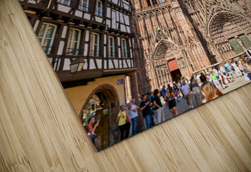 Tourists gather at Strasbourg Cathedral in Alsace on a sunny day Marco Brivio puzzle