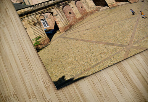 Visitors stroll in Palais Rohan courtyard view Strasbourg Cathe Marco Brivio puzzle