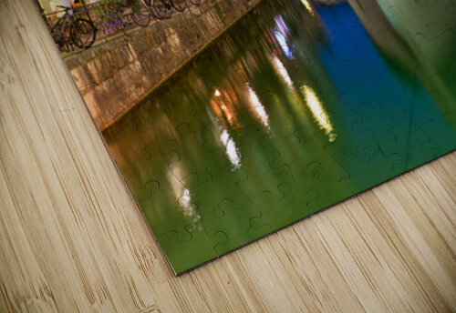 Palais de lIsle and Thiou river during sunset in Annecy Marco Brivio puzzle