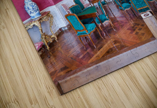 Chateau de Chambord interior with furniture and artwork on displ Marco Brivio puzzle