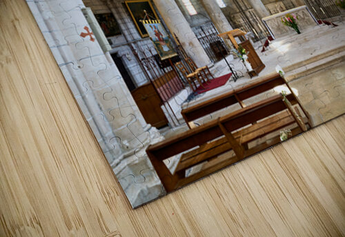 Inside Collegiale Saint Martin church in Chablis Burgundy France Marco Brivio puzzle