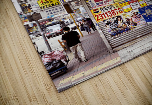 Busy street in Hong Kong shows old building and pedestrians Marco Brivio puzzle