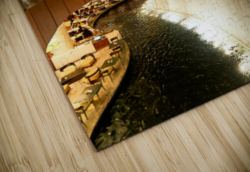 Indoor waterfall with diving sculptures and dining in Dubai UAE Marco Brivio puzzle