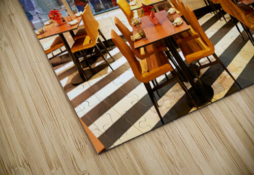 Restaurant offers view of snow activities at indoor park in Duba Marco Brivio puzzle