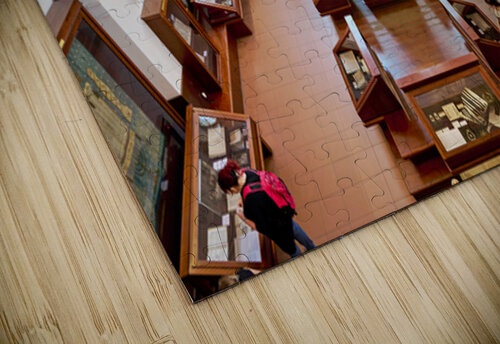 People explore a grand museum or synagogue with historical exhib Marco Brivio puzzle