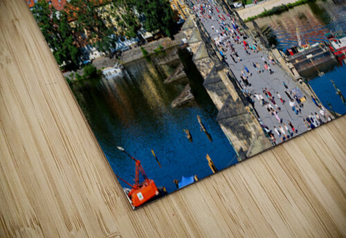 Pragues iconic Charles Bridge Vltava River and historic city  Marco Brivio puzzle