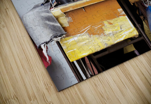 Elderly woman sews at machine in Shanghai China Marco Brivio puzzle