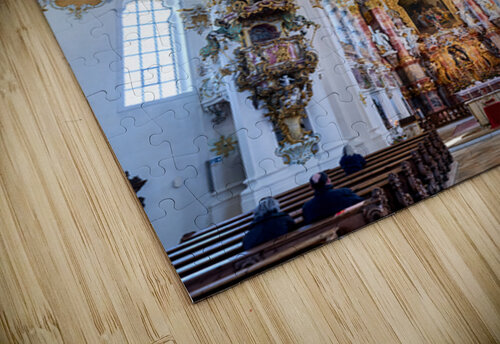 Pilgrimage church of wies on the romantic road in bavaria germa Marco Brivio puzzle