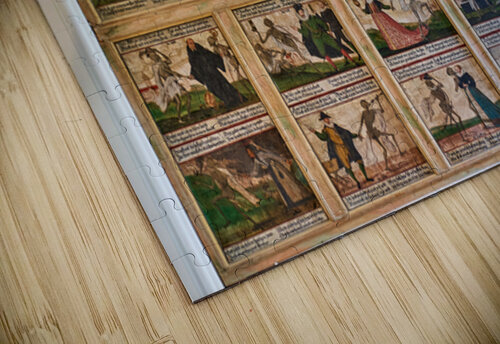 Fussen museum displays Danse Macabre art from St. Mangs Abbey Marco Brivio puzzle