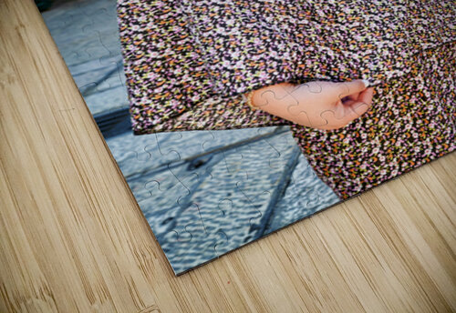 Portrait of a woman in Jerusalem Israel walking on a street Marco Brivio puzzle