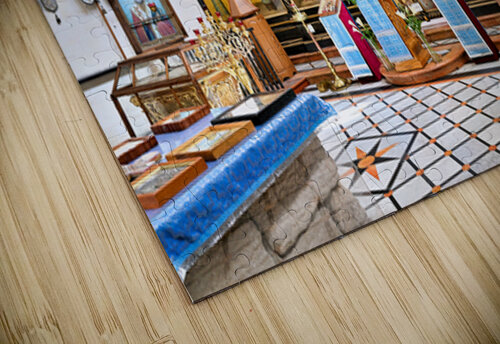 Orthodox Church interior in Jerusalem with icons and decorations Marco Brivio puzzle