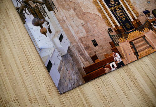 Hurva Synagogue in Jerusalem shows historic architecture and des Marco Brivio puzzle