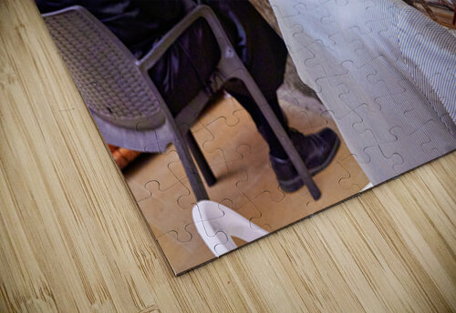 Prayer at the wailing wall in jerusalem by orthodox jews Marco Brivio puzzle