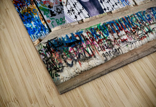 View of the separation wall in Bethlehem with graffiti and art Marco Brivio puzzle
