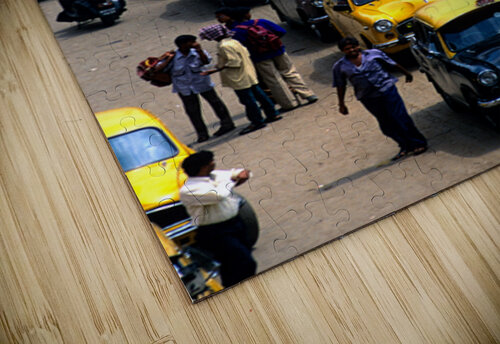 Taxi parking in Kolkatas busy streets during daytime Marco Brivio puzzle