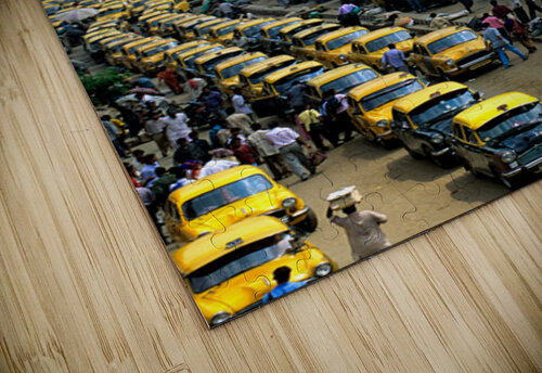 Taxis lined up in Calcutta Kolkata near the Howrah Bridge Marco Brivio puzzle