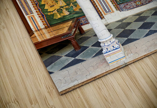 Decorated house walls in Mandawa Shekhawati region of Rajasthan Marco Brivio puzzle