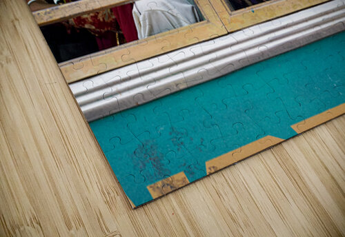 Passengers travel on bus in Udaipur Rajasthan India Marco Brivio puzzle