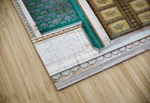 Detail of the main entrance door at City Palace in Jaipur Rajas Marco Brivio puzzle