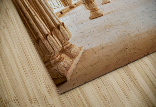 Amber Palace hall with arches and columns in Rajasthan India Marco Brivio puzzle