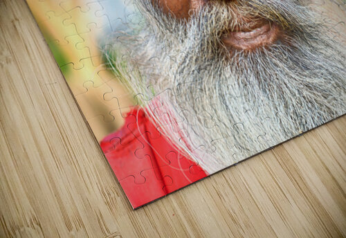 Portrait of holy man sadhu in Orchha Madhya Pradesh India Marco Brivio puzzle