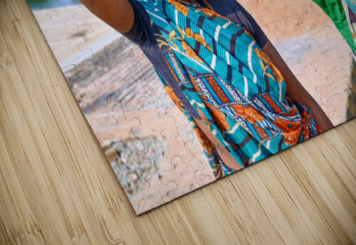 Women carry materials in Varanasi near the river bank Marco Brivio puzzle