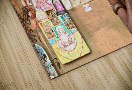 Holy man sadhu in Varanasi Uttar Pradesh sharing wisdom Marco Brivio puzzle