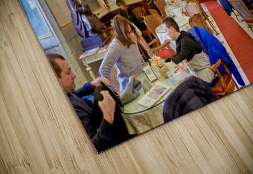 Visitors enjoy coffee and food at Caffe Gambrinus in Naples Marco Brivio puzzle