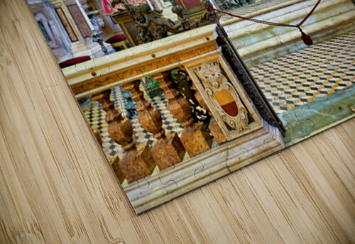 Naples Cathedral interior with altar and statues Marco Brivio puzzle