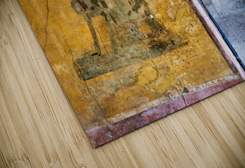 Exploring ancient wall painting in Pompeii archaeological site Marco Brivio puzzle