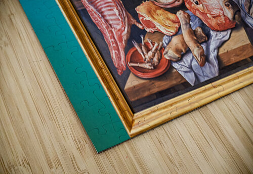 Depiction of a butcher at work in Museo di Capodimonte in Naples Marco Brivio puzzle