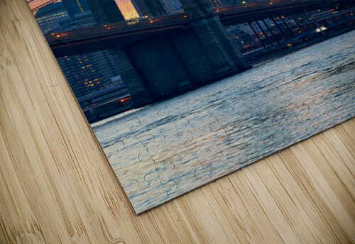 Brooklyn Bridge and Manhattan skyline during sunset in New York Marco Brivio puzzle