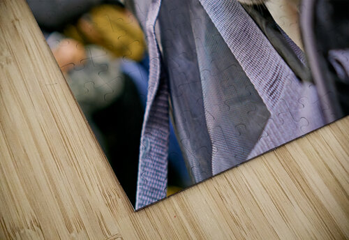 Dog riding in bag on subway in Manhattan New York City Marco Brivio puzzle