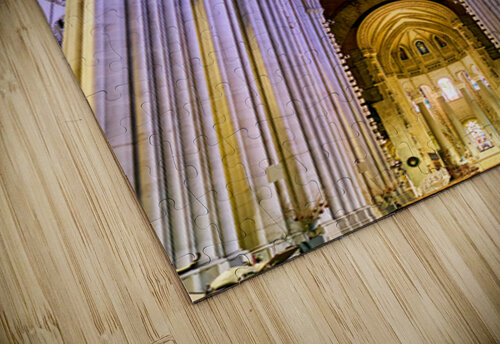 Manhattan cathedral interior showing arches and altar area Marco Brivio puzzle