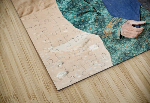 Portrait of an old woman at Little Petra in Jordan Marco Brivio puzzle