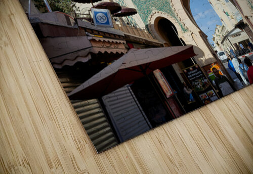 People walk through Bab Bou Jeloud a famous gate in Fez Morocc Marco Brivio puzzle