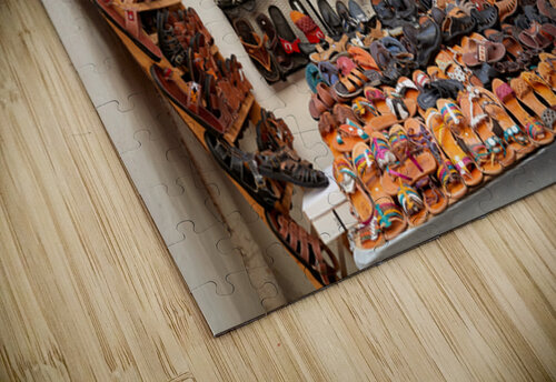 Moroccan slippers for sale in the Medina of Fez Marco Brivio puzzle