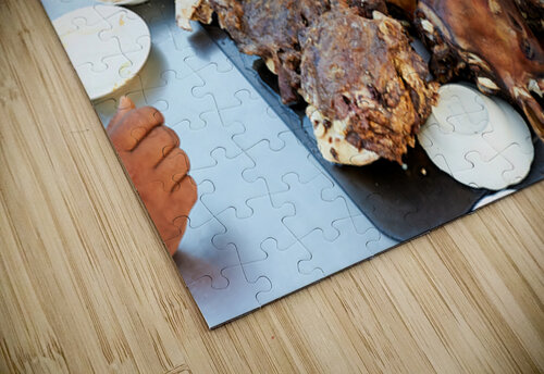 Goat heads ready to serve in Marrakeshs Djema el Fna Marco Brivio puzzle