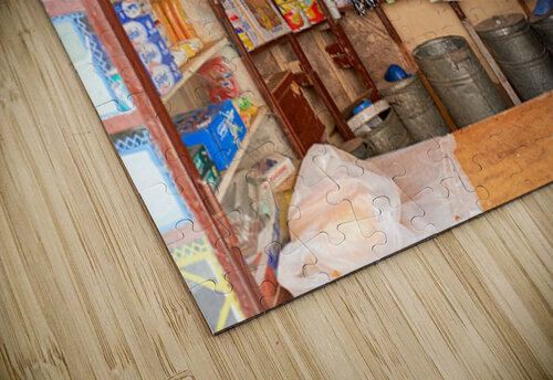 Grocer sleeping in shop in Marrakesh during afternoon hours Marco Brivio puzzle