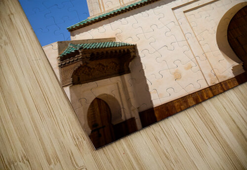 Visit Meknes mosque in Morocco with a tall tower and clear sky Marco Brivio puzzle