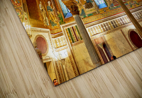 Cappella Palatina in Palermo shows detailed frescoes and archite Marco Brivio puzzle