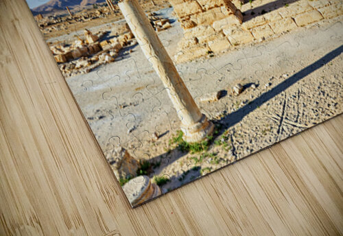 Exploring the Tetrapylon at Palmyra in Syria during the day Marco Brivio puzzle