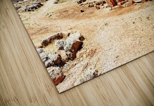 Exploring historic ruins in Serjilla Syria on a clear day Marco Brivio puzzle